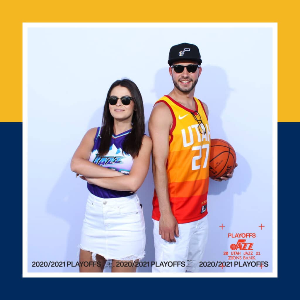 Utah Jazz photo booth activation