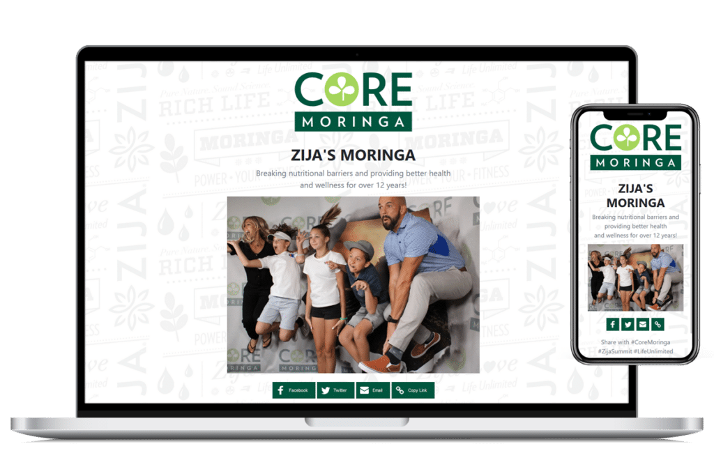 Microsite for Zija International